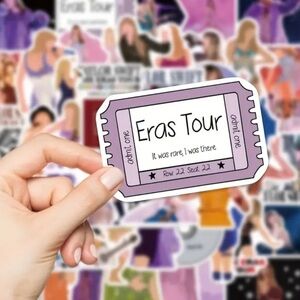 Mystery Box: Taylor Swift ERAS TOUR 10 pc Vibrant Sticker Set, Waterproof- NWT